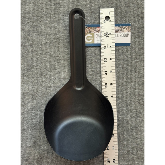 Charcoal Companion Charcoal Grill Scoop - Steel - High Heat Coating - 8.5" - Picture 4 of 8